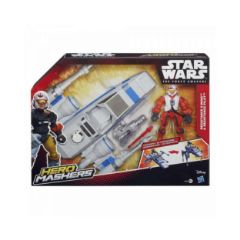 Picture of HASBRO HERO MASHERS STAR WARS THE FORCE AWAKENS - RESISTANCE X-WING &RESISTANCE PILOT (B3702)