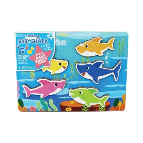 Picture of Spin Master: Pinkfong Baby Shark - Wooden Sound Puzzle (6054918)