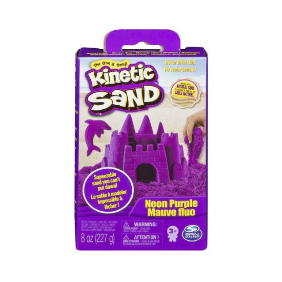 Picture of Spin Master Kinetic Sand - Neon Purple Basic Sand 8oz box (20138722)
