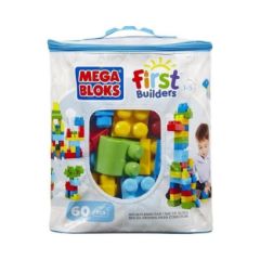 Picture of MEGA BLOKS FIRST BUILDERS BIG BUILDING BAG 60pcs BLUE (DCH55)