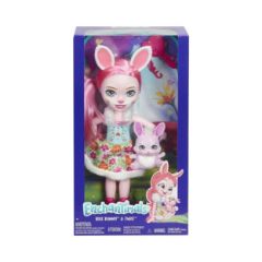 Picture of Mattel Enchantimals Huggable Cuties Big Doll - Bree Bunny & Twist (30cm) (FRH52)