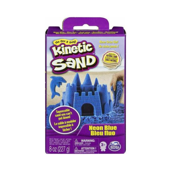 Picture of Spin Master Kinetic Sand - Neon Blue Basic Sand 8oz box (20138719)