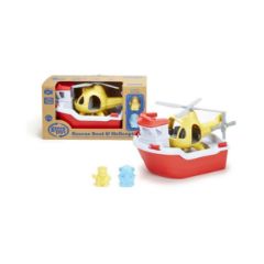 Picture of Green Toys: Rescue Boat with Helicopter (RBH1-1155)