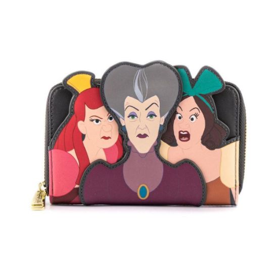 Picture of Loungefly Disney Villains Scene Evil Stepmother and Step Sisters Zip Around Wallet (WDWA1854)