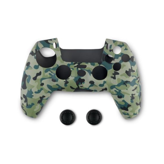 Picture of Spartan Gear - Controller Silicon Skin Cover and Thumb Grips (compatible with playstation 5) (colour: Green Camo)