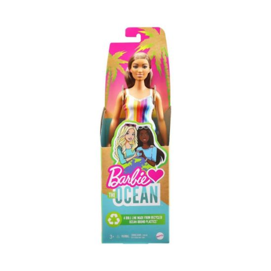 Picture of Mattel Barbie: Loves The Ocean - Coloured Brunette Doll (GRB38)