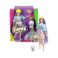 Picture of Mattel Barbie Extra: Curvy Doll with Shimmer Look and Pet Puppy (GVR05)