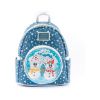 Picture of Loungefly Disney Snowman Minnie Mickey Snow Globe Mini Backpack (WDBK1850)