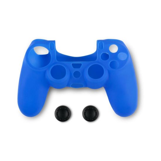 Picture of Spartan Gear - Controller Silicon Skin Cover and Thumb Grips (compatible with playstation 4) (colour: Blue)