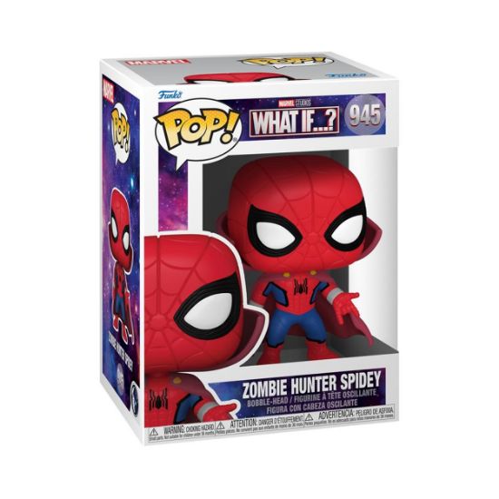 Picture of Funko POP! Marvel: What If...? - Zombie Hunter Spidey #945 Bobble-Head Vinyl Figure