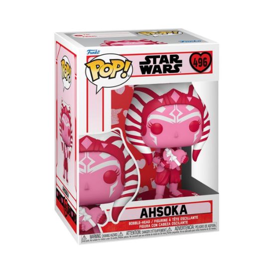 Picture of Funko Pop! Star Wars: Valentines S2 - Ahsoka #496 Bobble-Head Vinyl Figure