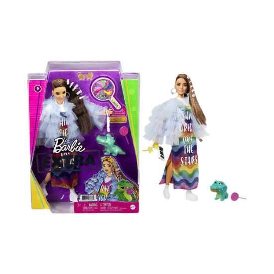 Picture of Mattel Barbie Extra: Rainbow Dress Doll (GYJ78)