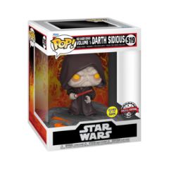 Picture of Funko Pop! Deluxe Disney: Star Wars Sith - Red Saber Series Volume 1: Darth Sidious (Glows in the Dark) (Special Edition) #519 Bobble-Head Vinyl Figure