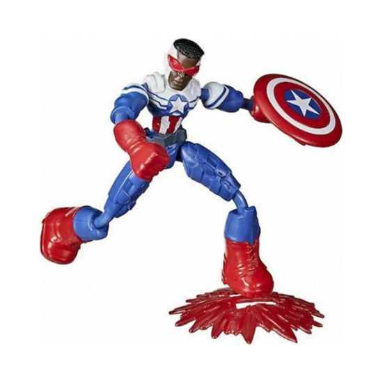 Picture of Hasbro Marvel: Avengers Bend and Flex - Captain America Action Figure (15cm) (F0971)