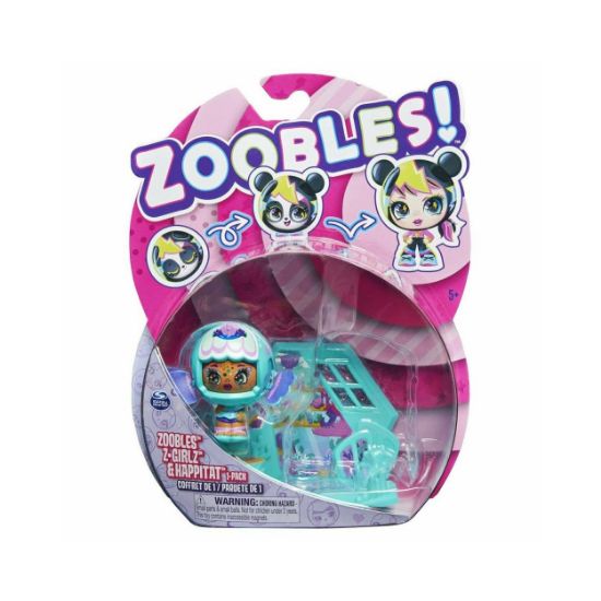 Picture of Spin Master Zoobles!: Z-Girlz & Happitat - Green Fish Girl Figure (1-Pack) (20134942)