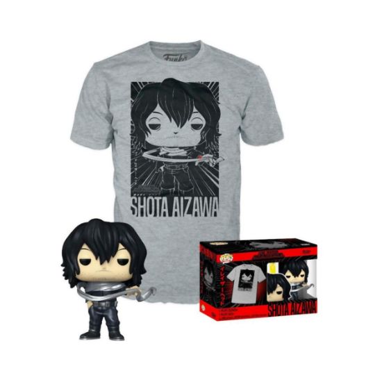 Picture of Funko Pop! & Tee (Adult): My Hero Academia - Shota Aizawa Vinyl Figure and T-Shirt (L)