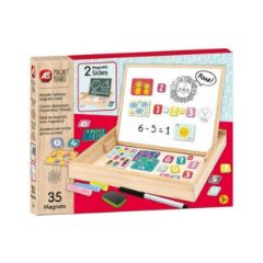 Picture of AS Magnet Box Wooden Magnetic Tabletop Double - Sided With 35 Educational Magnets For Ages 3+