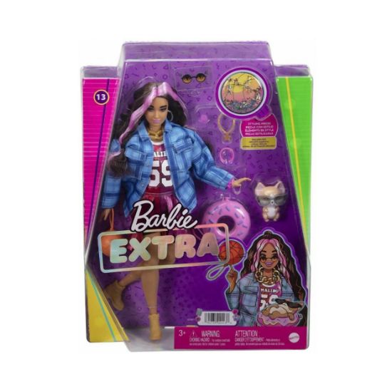 Picture of Mattel Barbie Extra - Basketball Doll Jersey Dress & Accessories, with Pet Corgi (HDJ46)