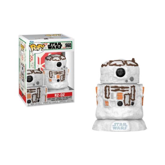 Picture of Funko Pop! Disney Star Wars: Holiday - R2-D2 (SNWMN) #560 Bobble-Head Vinyl Figure