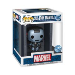 Picture of Funko Pop! Deluxe: Marvel Hall of Armor: Iron Man Model 11 War Machine (Mettalic) (PX Previews Exclusive) #1037 Bobble-Head Vinyl Figure