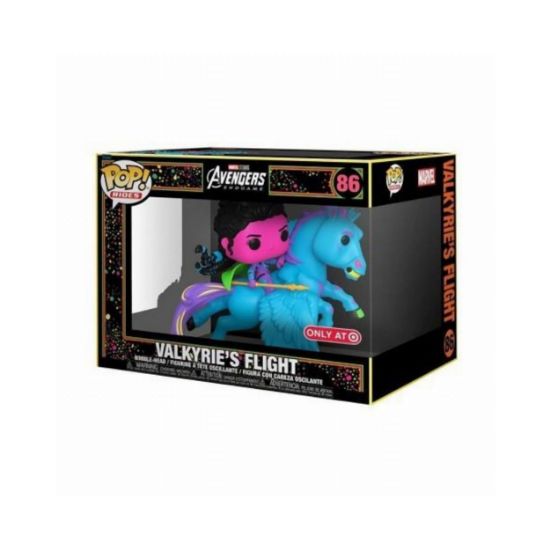 Picture of Funko Pop! Rides Deluxe: Marvel Avengers End Game Valkyries's Flight (Blacklight) (Special Edition) #86 Bobble-Head Vinyl Figures