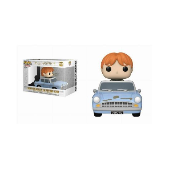 Picture of Funko Pop! Rides Super Deluxe: Harry Potter Chamber of Secrets Anniversary 20th - Ron Weasley in Flying Car #112 Vinyl Figure