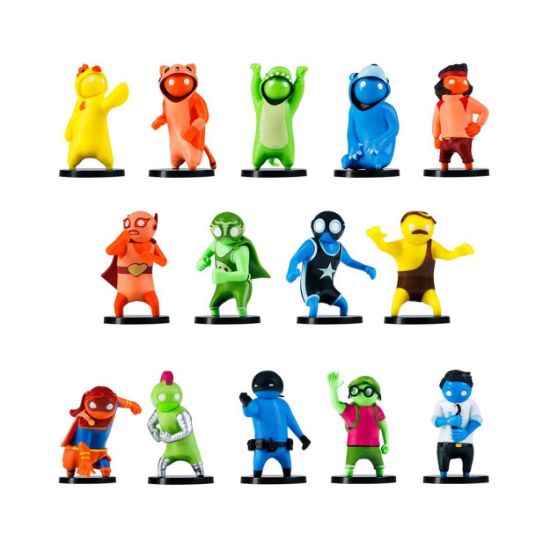 Picture of P.M.I. Gang Beasts Collectible Figures - 5 Pack -including 1 rare hidden character (S1) (Random) (GB2040)