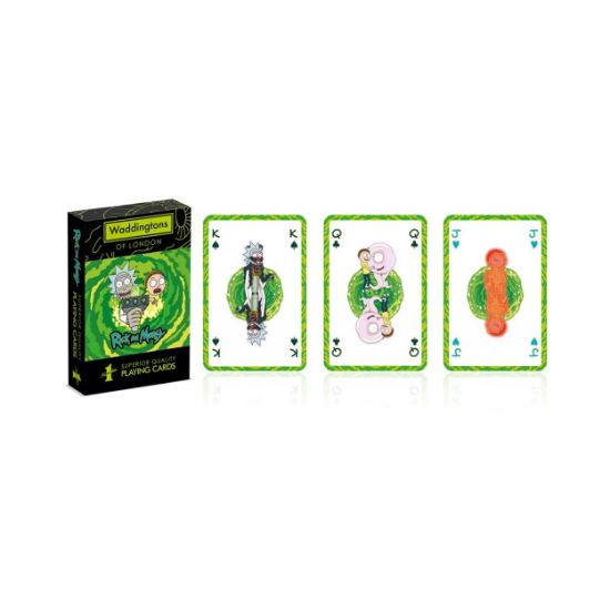 Picture of Winning Moves: Waddingtons No.1 - Rick and Morty Playing Cards NEW 2022 (WM02910-EN1)