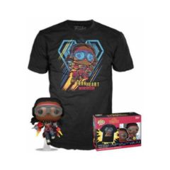 Picture of Funko Pop! & Tee (Adult): Marvel Black Panther Wakanda Forever - Iron Heart Riri Williams (Glows in the Dark) Bobble-Head Vinyl Figure and T Shirt (S)