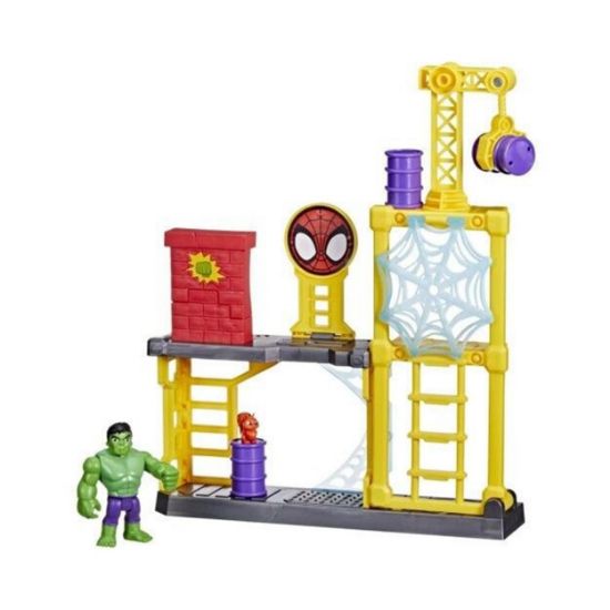 Picture of Hasbro Marvel Spidey and Amazing Friends: Hulk Smash Yard Playset (F3717)