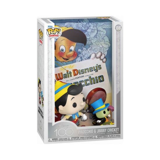 Picture of Funko Pop! Movie Posters: Disney's 100th - Pinocchio & Jiminy Cricket #08 Vinyl Figure