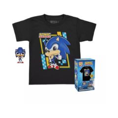 Picture of Funko Pocket Pop! & Tee (Child): Sonic (Flocked) Vinyl Figure and T Shirt (L)