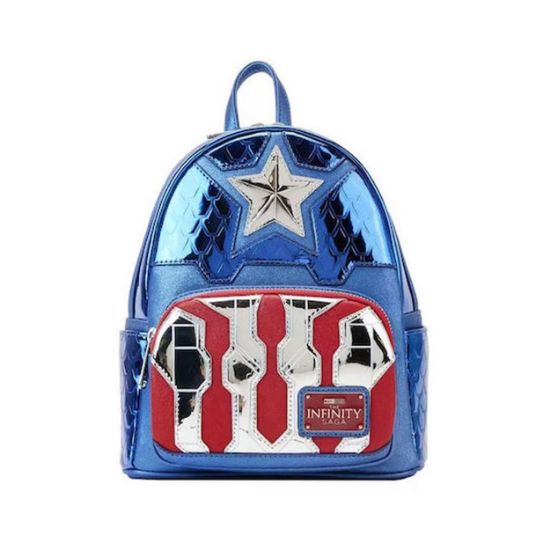 Picture of Loungefly Marvel: Captain America - Shine Cosplay Mini Backpack (MVBK0276)