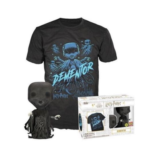 Picture of Funko Pop! & Tee (Adult): Harry Potter - Dementor (Glows in the Dark) Vinyl Figure and T-Shirt (XL)