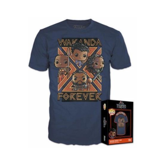 Picture of Funko Boxed Tee: Marvel Black Panther Wakanda Forever T-shirt (M)