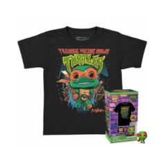 Picture of Funko Pocket Pop! & Tee (Child): Teenage Mutant Ninja Turtles Mutant Mayhem - Michelangelo Vinyl Figure and T-Shirt (L)