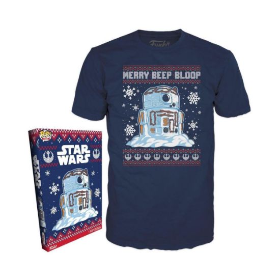 Picture of Funko Boxed Tees: Disney Star Wars Holiday - R2-D2 Snowman (L)