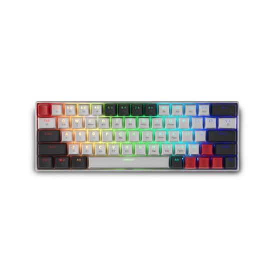 Picture of Spartan Gear - Pegasus 2 RGB Wired & Wireless 63 keys Mechanical Gaming Keyboard (color: White/Grey)