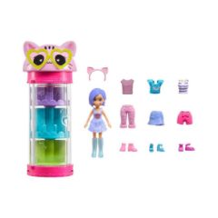 Picture of Mattel Polly Pocket - Style Spinner Fashion Closet Cat (HKW07)