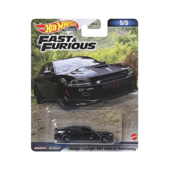 Picture of Mattel Hot Wheels Premium: Fast & Furious - Dodge Charger SRT Hellcat Widebody (HNW50)