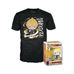 Picture of Funko Pop! & Tees (Adult): Dragon Ball Z - Majin Vegeta (Glows in the Dark) Vinyl Figure and T-Shirt (XL)