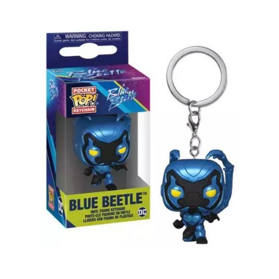 Picture of Funko Pocket Pop!: DC: Blue Beetle - Blue Beetle Vinyl Figure Keychain