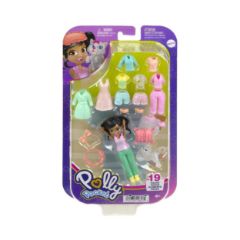 Picture of Mattel Polly Pocket: Medium Pack - Relaxation at Home Doll with Pet (HKV92)