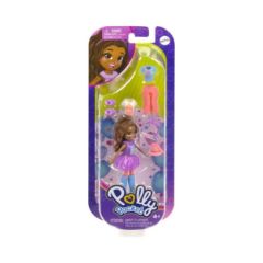 Picture of Mattel Polly Pocket - Lama Fashion Dark Skin Doll (HKV85)