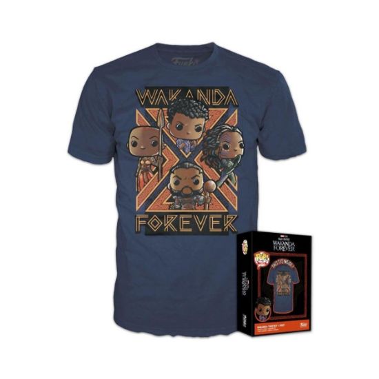 Picture of Funko Boxed Tee: Black Panther Wakanda Forever T-Shirt (S)