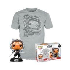 Picture of Funko Pop! & Tees (Adult): Disney Star Wars - Ahsoka Tano (Glows in the Dark) Bobble-Head Vinyl Figure & T-Shirt (M)