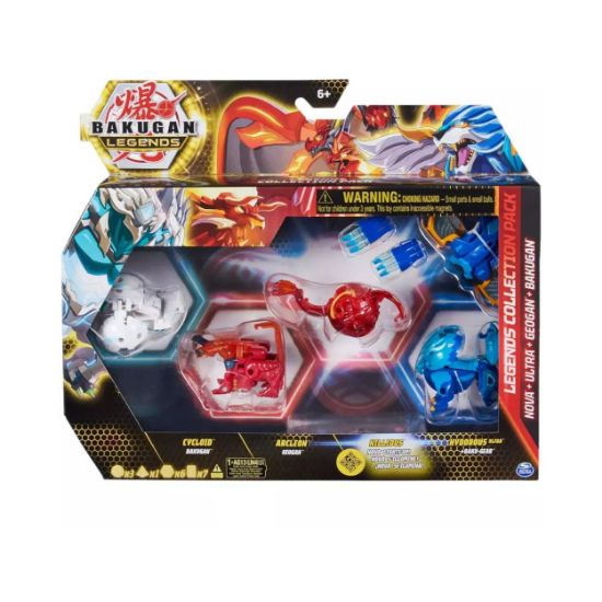 Picture of Spin Master Bakugan: Legends Collection Pack - Nova + Ultra + Geogan + Bakugan - Cycloid/Arcleon/Nillious/Hydorous Ultra (20140063)