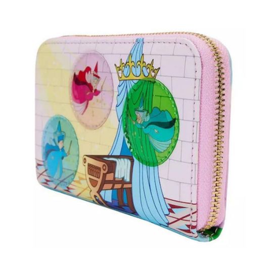 Picture of Loungefly Disney: Sleeping Beauty - Stained Glass Castle  Zip Around Wallet (WDWA2898)