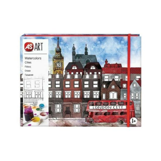 Picture of AS Art Watercolors Cities For Ages 8+