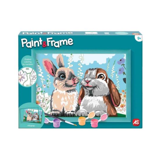 Picture of Paint & Frame Paint by Numbers Cute Bunnies For Ages 9+